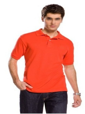 Orange men polo shirt - Click Image to Close